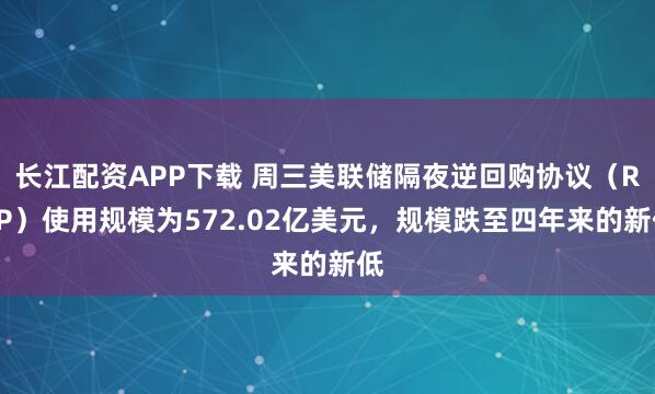 长江配资APP下载 周三美联储隔夜逆回购协议（RRP）使用规模为572.02亿美元，规模跌至四年来的新低